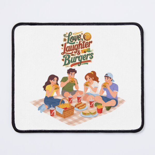 Item preview, Love Laughter and Burgers Relatable Fast Food Feast Design designed and sold by Miheerala.