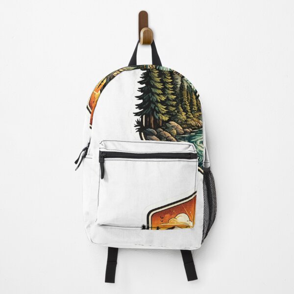 Item preview, Forest Adventure Vintage Outdoor Sticker designed and sold by HaveAGoodDay365.