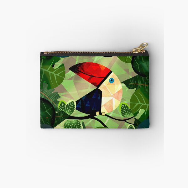 Item preview, Geometric Toucan in Jungle designed and sold by Andrew  Hitchen.