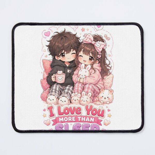 Item preview, Kawaii Couple Love Quote Design designed and sold by Amr Siam.