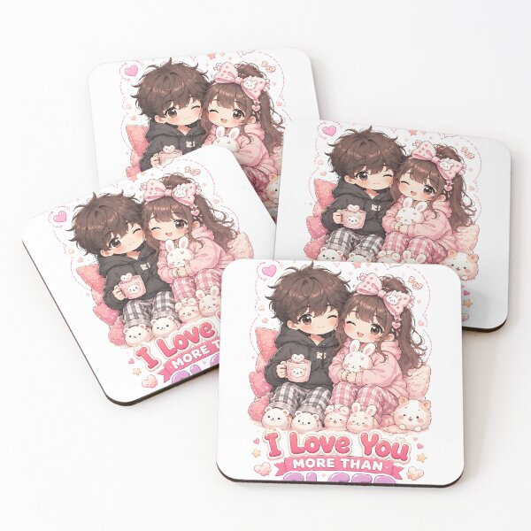 Item preview, Kawaii Couple Love Quote Design designed and sold by Amr Siam.