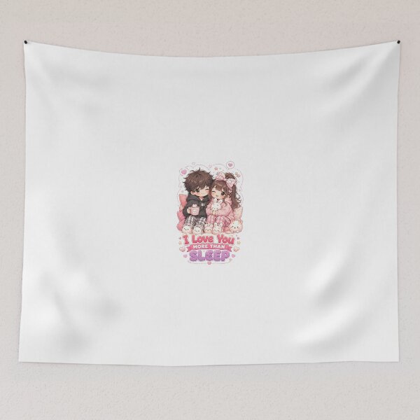 Item preview, Kawaii Couple Love Quote Design designed and sold by Amr Siam.