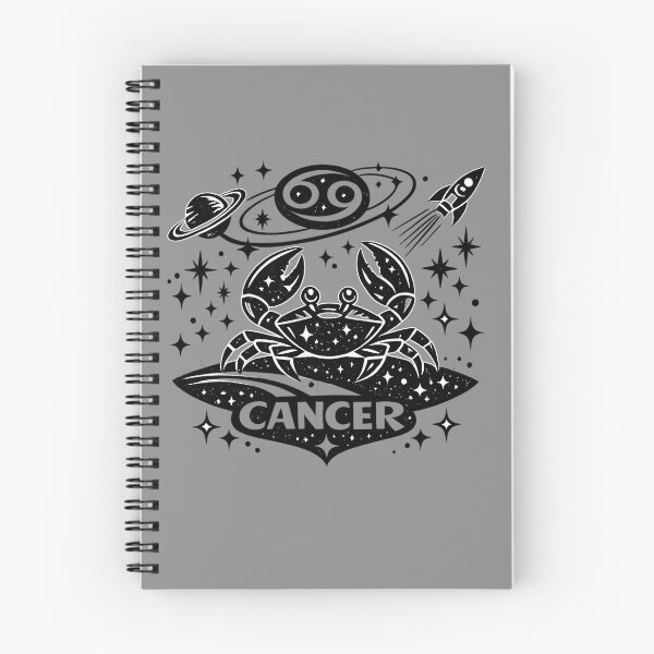 Item preview, Cáncer Cósmico Zodiacal – Blanco y Negro de Mediados de Siglo designed and sold by FilBlue.
