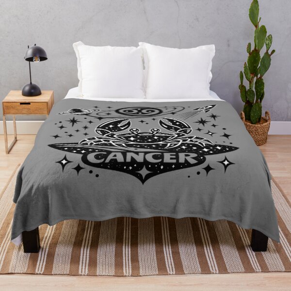 Item preview, Cosmic Cancer Zodiac – Mid‑Century Black & White designed and sold by FilBlue.