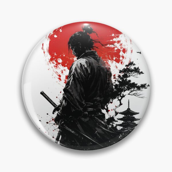Item preview, Samurai Warrior Japanese Ink Design designed and sold by Amr Siam.