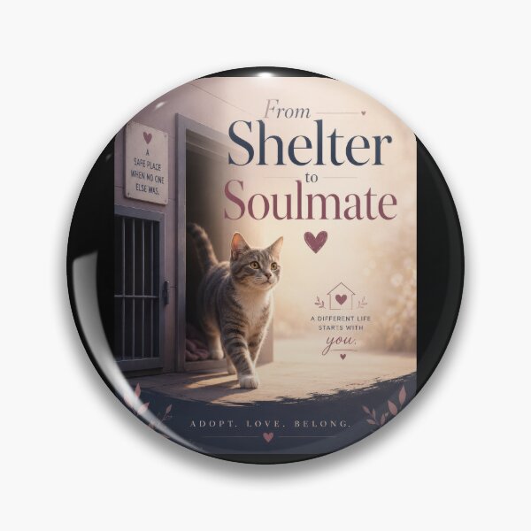 Item preview, From Shelter to Soulmate Rescue Cat Poster  designed and sold by Sketchlegacy.