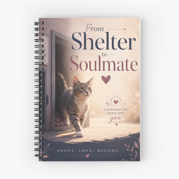 Item preview, From Shelter to Soulmate Rescue Cat Poster  designed and sold by Sketchlegacy.