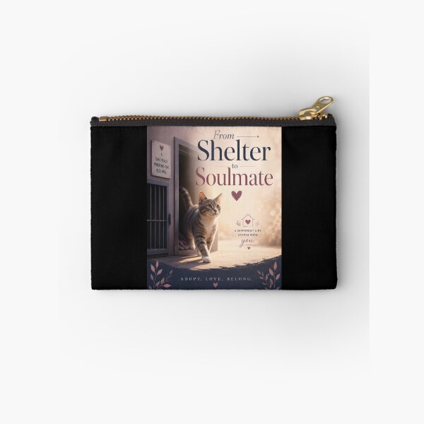 Item preview, From Shelter to Soulmate Rescue Cat Poster  designed and sold by Sketchlegacy.