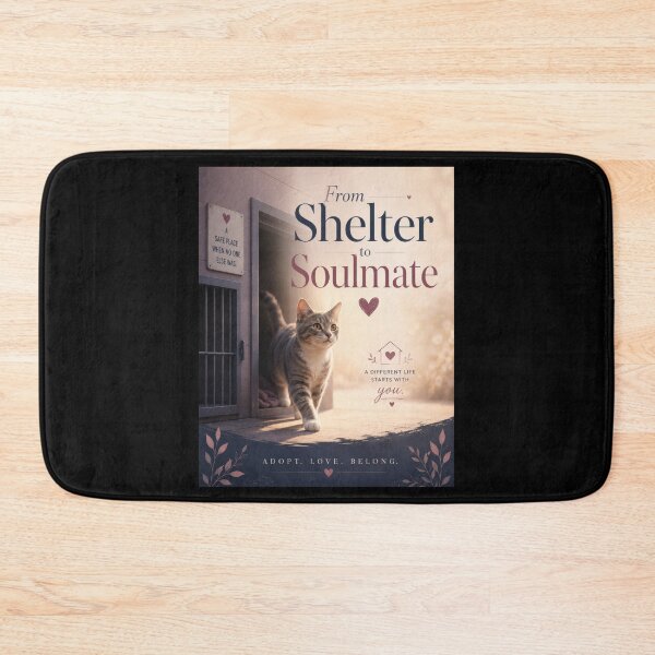 Item preview, From Shelter to Soulmate Rescue Cat Poster  designed and sold by Sketchlegacy.