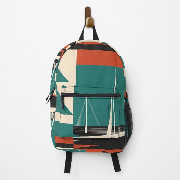 Artikelvorschau, Art - Art Deco Sailboats, Geometric Streamline Moderne Composition entworfen und verkauft von Reverso-Design.