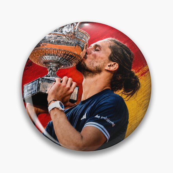 Item preview, Alexander Zverev Roland Garros Trophy Victory German Flag Poster designed and sold by Holy-Verse.