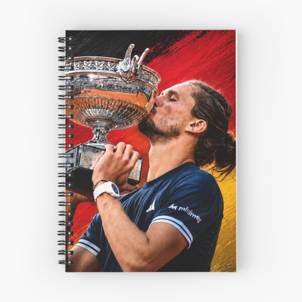 Item preview, Alexander Zverev Roland Garros Trophy Victory German Flag Poster designed and sold by Holy-Verse.