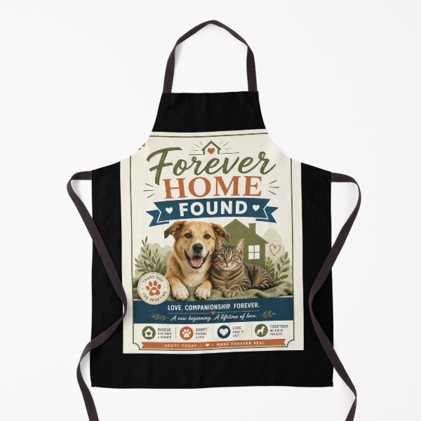 Item preview, Forever Home Found Pet Adoption Poster  designed and sold by Sketchlegacy.