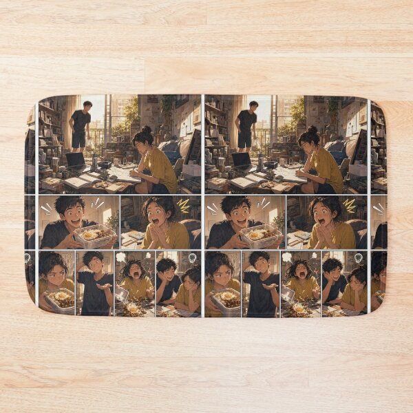 Item preview, Student Life Cozy Reading Room Comic Print designed and sold by Grafititee.