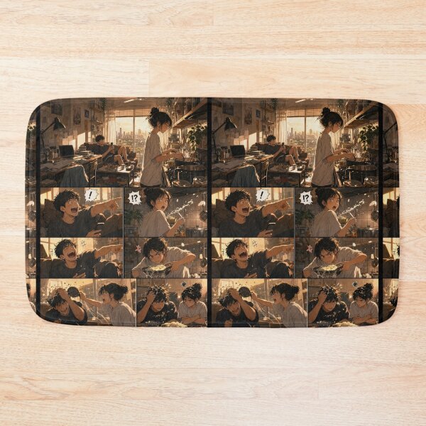Item preview, Student Life Cozy Reading Room Comic Print designed and sold by Grafititee.