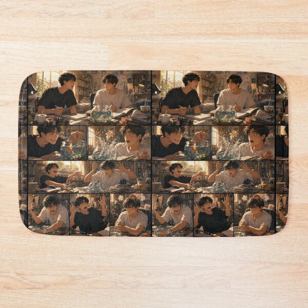 Item preview, Student Life Cozy Reading Room Comic Print designed and sold by Grafititee.