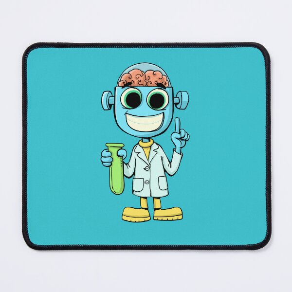 Item preview, robot scientist with a super brain is holding a test tube designed and sold by duxpavlic.