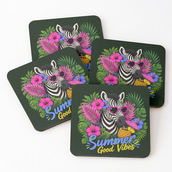 Item preview, Summer Good Vibes Zebra designed and sold by Aimetoi.