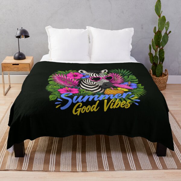 Item preview, Summer Good Vibes Zebra designed and sold by Aimetoi.