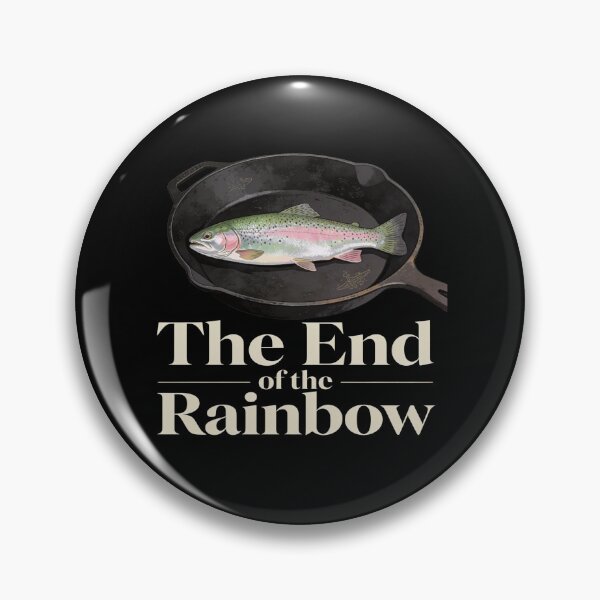 Item preview, The End of The Rainbow Funny Trout Fishing Graphic designed and sold by ZACK ART.