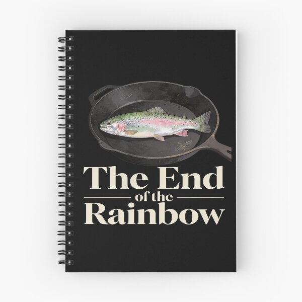 Item preview, The End of The Rainbow Funny Trout Fishing Graphic designed and sold by ZACK ART.