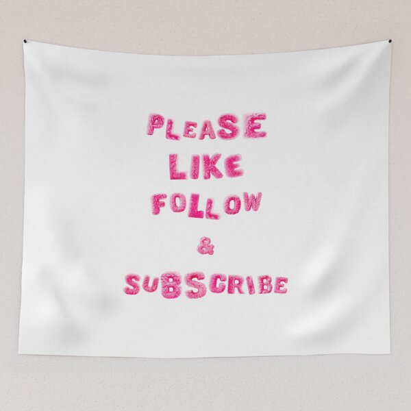 Item preview, ✴️ PLEASE LIKE FOLLOW & SUBSCRIBE COLLECTION ✴️ - FURRY PINK TEXT designed and sold by WheelieGdArt.