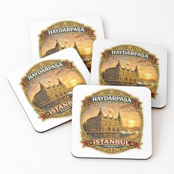 Item preview, Haydarpasa Station Istanbul Vintage Travel Badge Sticker | Turkey Landmark Souvenir designed and sold by DreamPaw Studio.