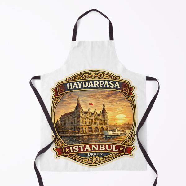 Item preview, Haydarpasa Station Istanbul Vintage Travel Badge Sticker | Turkey Landmark Souvenir designed and sold by DreamPaw Studio.