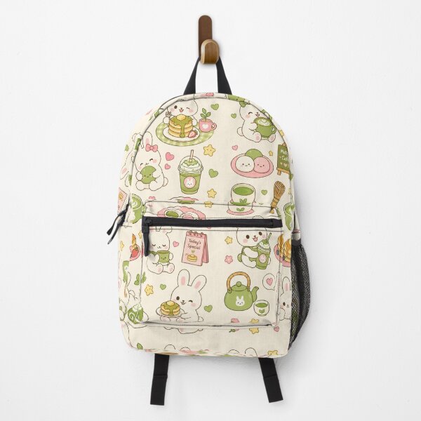 Item preview, Bunny Matcha Pancake Kawaii Pattern designed and sold by Soft Berry Studio.