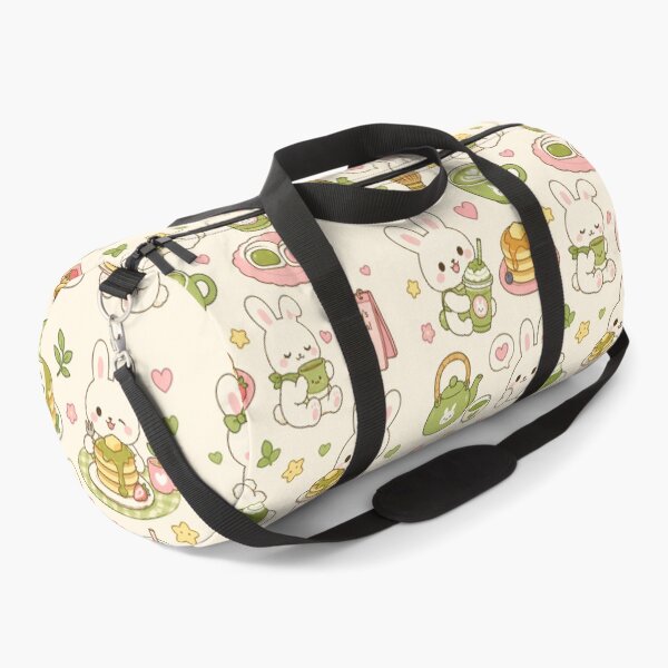 Item preview, Bunny Matcha Pancake Kawaii Pattern designed and sold by Soft Berry Studio.