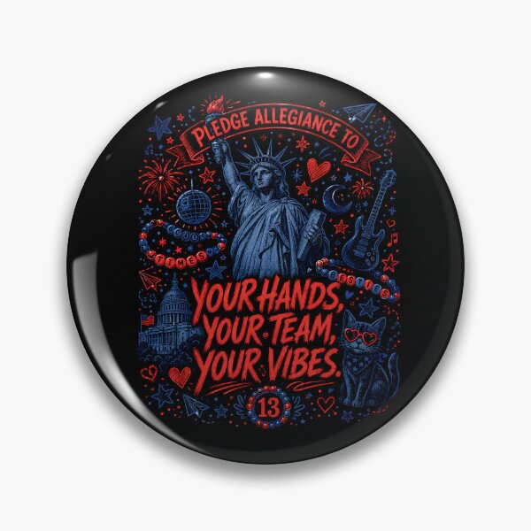 Item preview, Pledge Allegiance To Your Ha.nds Your Team Your Vibes Shirt, Patriotic Music Lover 4th of July designed and sold by THREE LITTLE BEANS.