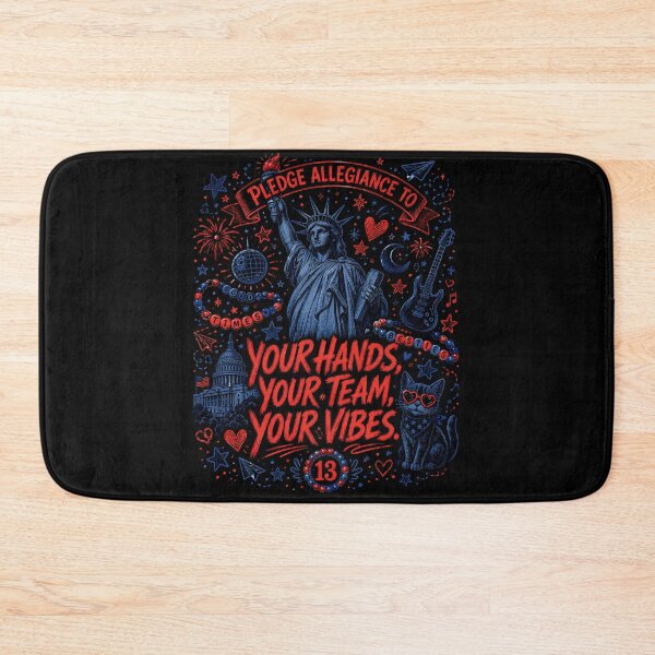 Item preview, Pledge Allegiance To Your Ha.nds Your Team Your Vibes Shirt, Patriotic Music Lover 4th of July designed and sold by THREE LITTLE BEANS.