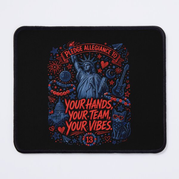 Item preview, Pledge Allegiance To Your Ha.nds Your Team Your Vibes Shirt, Patriotic Music Lover 4th of July designed and sold by THREE LITTLE BEANS.