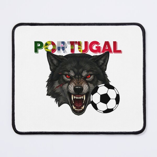 Item preview, Portugal Wolf Mascot Football Logo Sport designed and sold by Sarah'sCreativeLab.