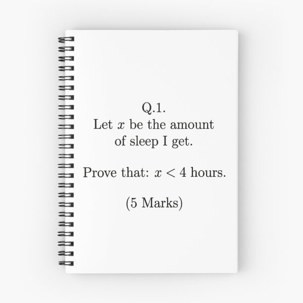 Item preview, Q.1 Let x be the amount of sleep I get - Funny Engineering Math Student Humor  Main Tag designed and sold by LOTE3.