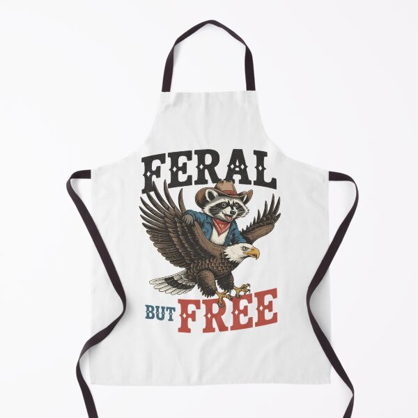 Item preview, Feral but Free Funny Raccoon on Bald Eagle designed and sold by emilypigou.
