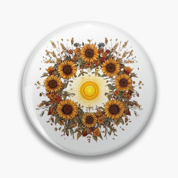 Item preview, Golden Sunflower Soul Mandala designed and sold by MoonSoul Studio.
