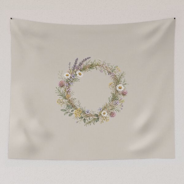 Item preview, Wildflower Herb Wreath Cottagecore  designed and sold by MagicMakerPh⭐⭐⭐⭐⭐.