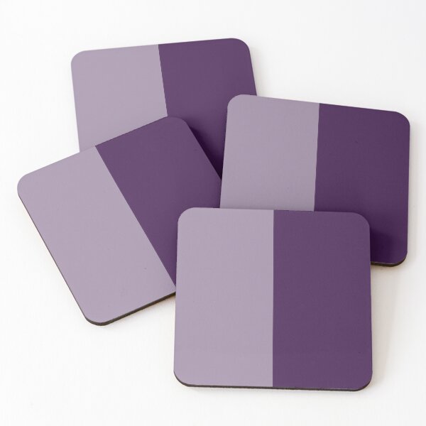Item preview, Minimalist Light and Dark Mauve Two Tone Split Color designed and sold by pluielegere.
