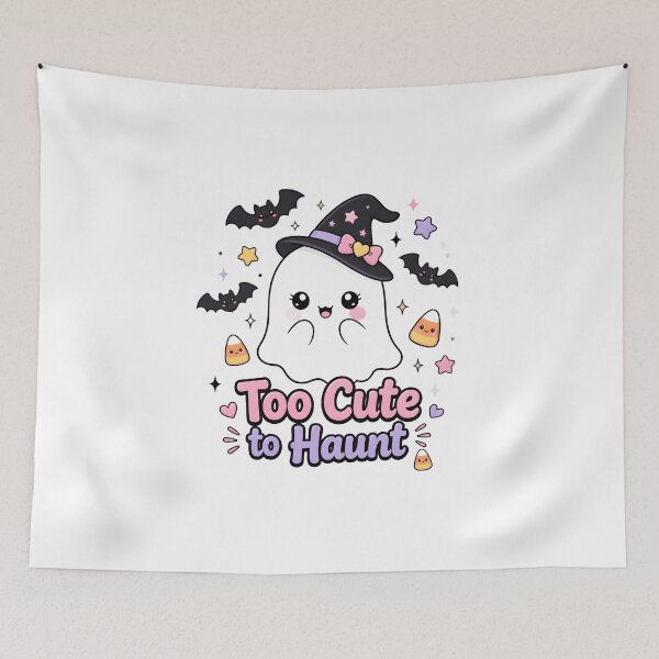 Item preview, Too Cute to Haunt – Kawaii Ghost Halloween Design | Adorable Spooky Season Graphic designed and sold by ColorClouds.