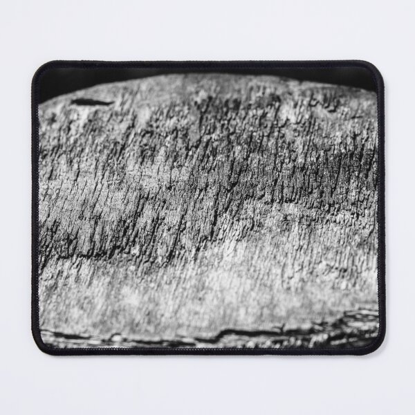 Item preview, Black And White Close-Up Of Weathered Wood Stump Texture Showing Rough Grain And Cracks designed and sold by Nmallia.