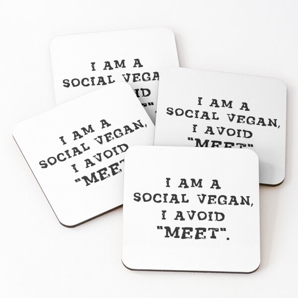 Item preview, Social Vegan – Sarcastic Statement Design designed and sold by Mavriboy.