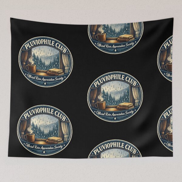 Item preview, pluviophile club, Cozy Reading Rain Aesthetic designed and sold by TulipsArtDesigns .