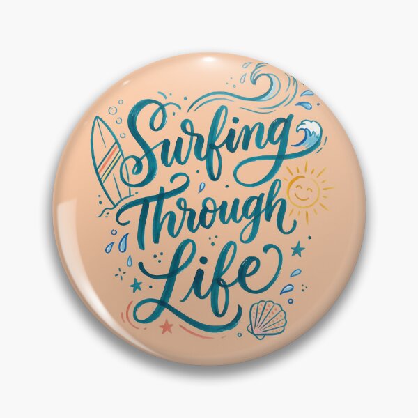 Item preview, Surfing Through Life – Hawaiian Vibes Design designed and sold by Sea Gem.