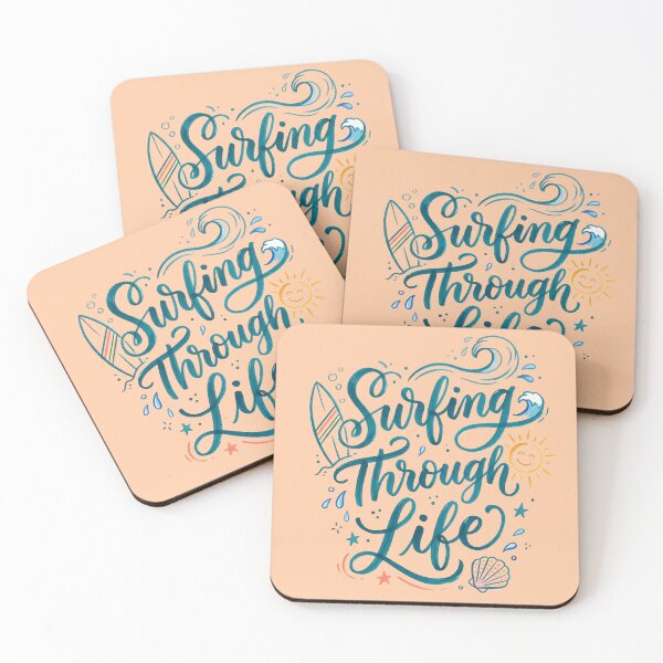Item preview, Surfing Through Life – Hawaiian Vibes Design designed and sold by Sea Gem.