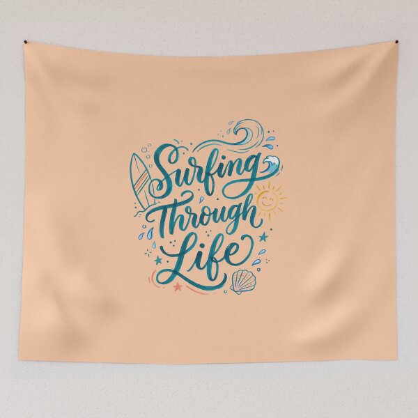 Item preview, Surfing Through Life – Hawaiian Vibes Design designed and sold by Sea Gem.