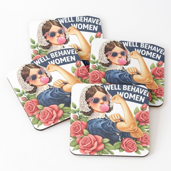 Item preview, Well Behaved Women Rarely Make History Feminist Vintage Art designed and sold by HaydenMillepied.