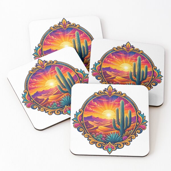 Item preview, Saguaro Sunset Dunes designed and sold by syotos-ai.