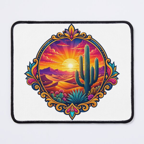 Item preview, Saguaro Sunset Dunes designed and sold by syotos-ai.