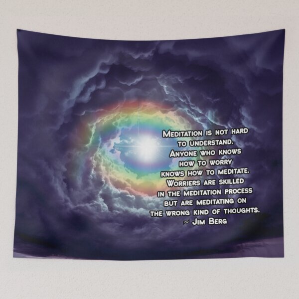 Item preview, Worry Is Wrong Meditation designed and sold by Emilyromrell.